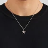 Micro Polished Star Cuban Necklace - 15mm