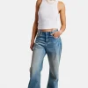 Mid Rise Relaxed Jeans - Antique Wash