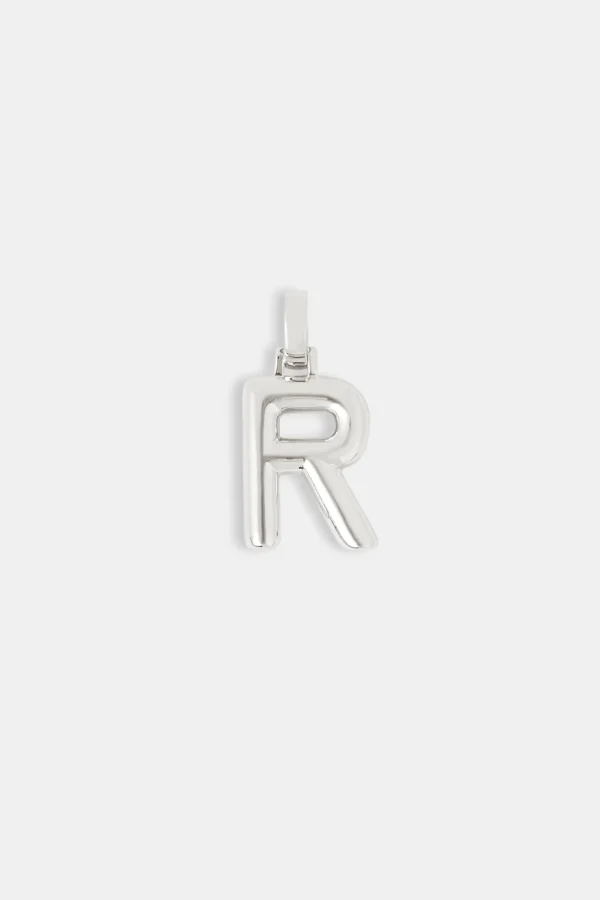 Mini Polished Balloon Letter Pendant - 20mm