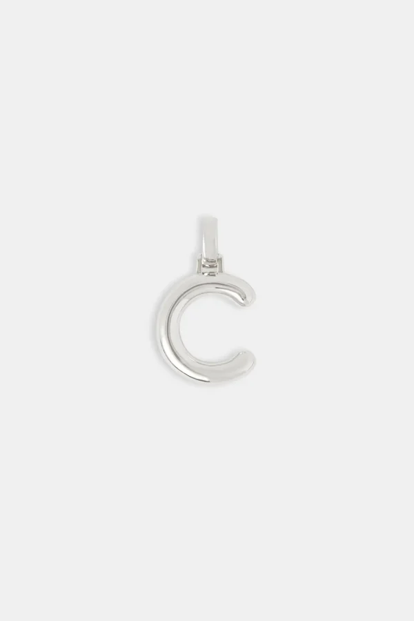 Mini Polished Balloon Letter Pendant - 20mm