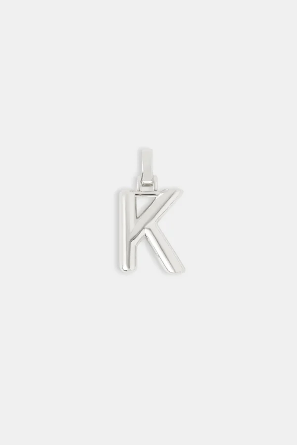 Mini Polished Balloon Letter Pendant - 20mm