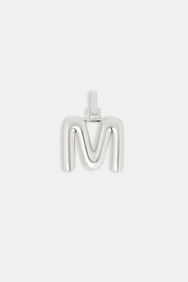 Mini Polished Balloon Letter Pendant - 20mm