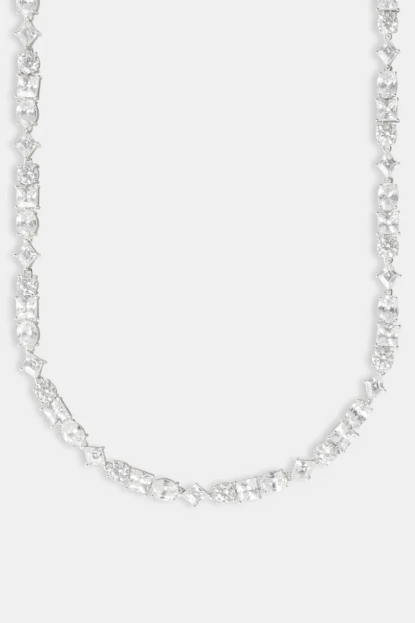 Mixed Shape Clear Stone Tennis Chain - 6mm