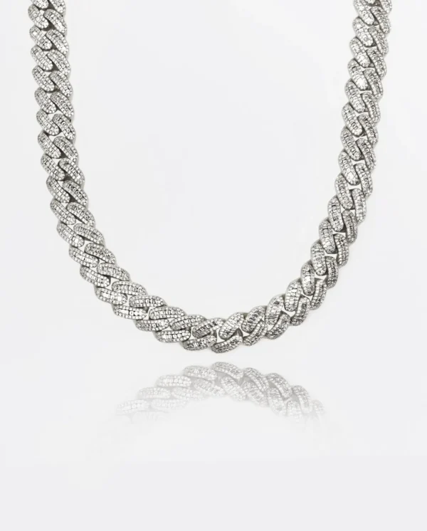 15mm Baguette Cuban Link Chain