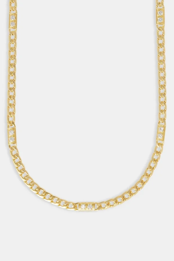 6mm Cuban CZ Panel Chain