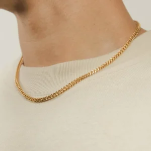 3mm Franco Chain - Gold