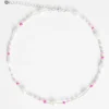 7mm Freshwater Pearl & Pink Bead Necklace