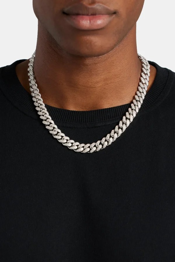 12mm Iced Cuban Link Chain