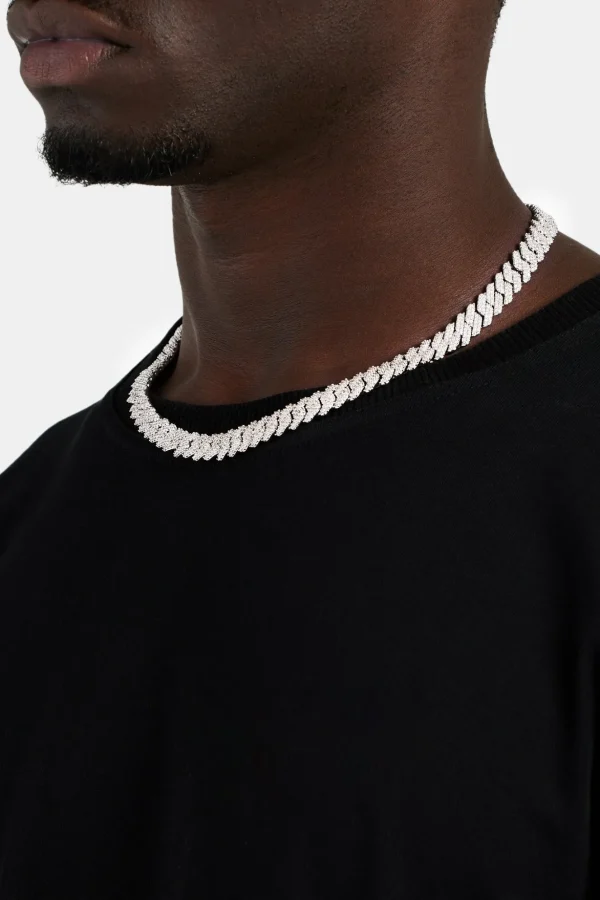 10mm Iced Prong Link Chain