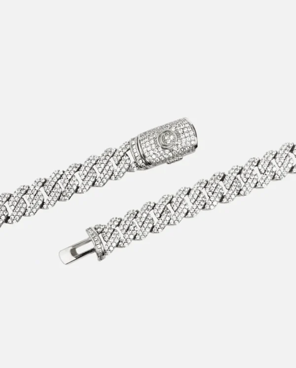 10mm Iced Prong Link Chain