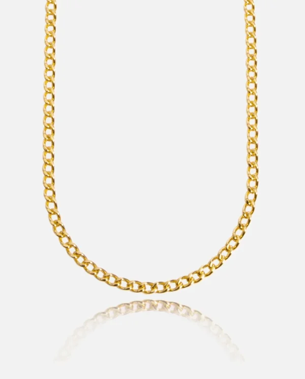 2.5mm Micro Cuban Chain - Gold