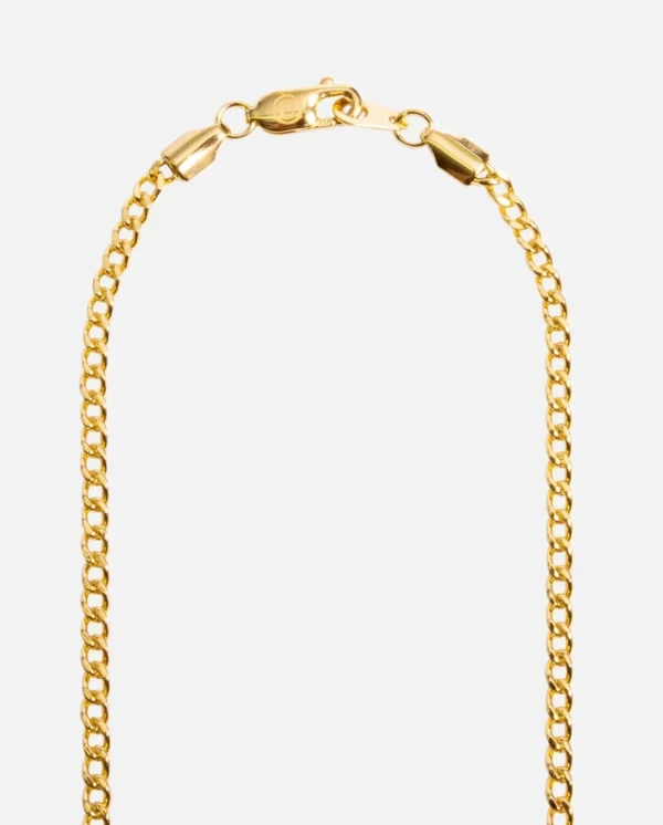 2.5mm Micro Cuban Chain - Gold