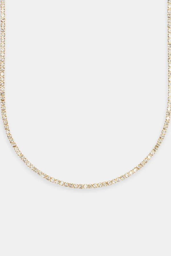 2.5mm Micro Tennis Chain - Gold