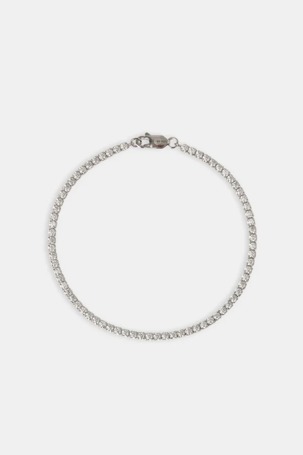 2.5mm Moissanite Micro Tennis Bracelet