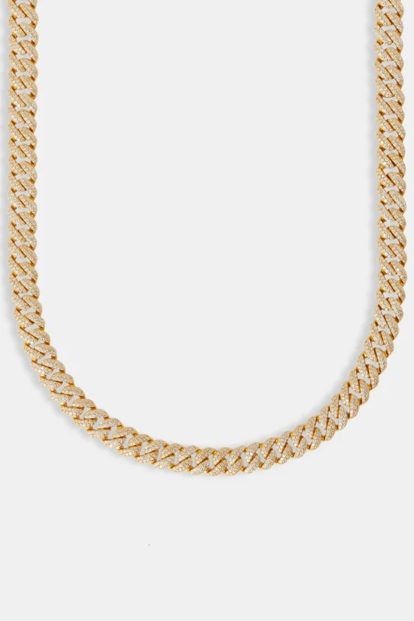 8mm Moissanite Vermeil Cuban Chain