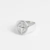 15mm Polished Compass Ring