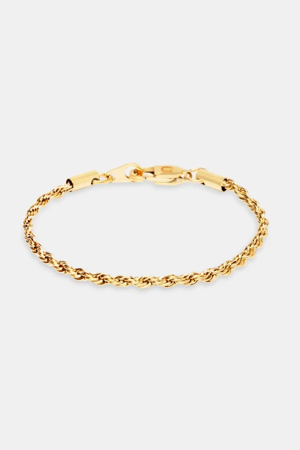 3mm Rope Bracelet - Gold