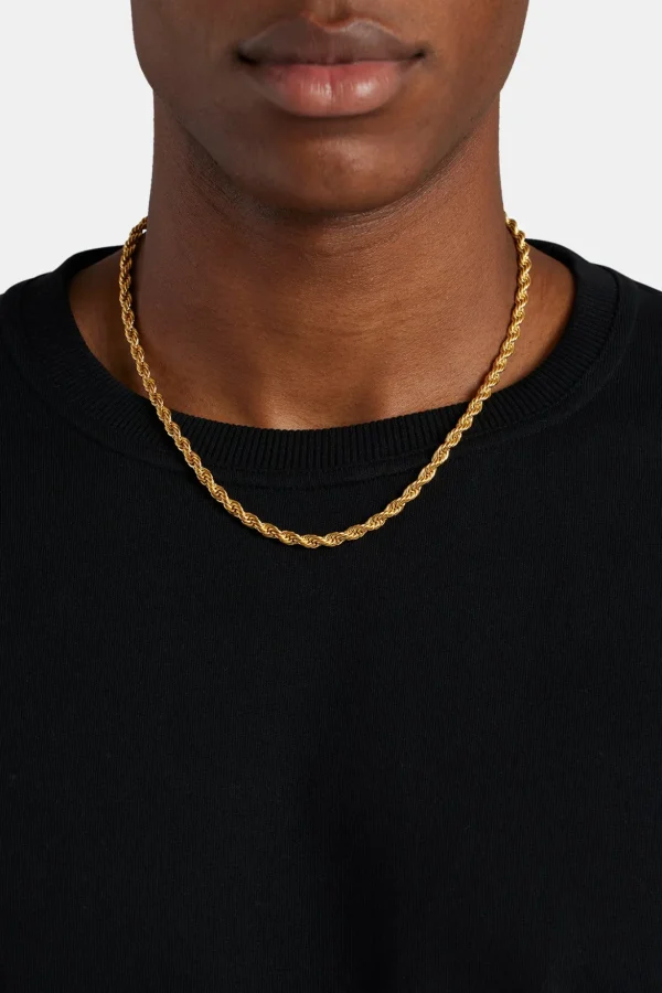 5mm Rope Chain - Gold