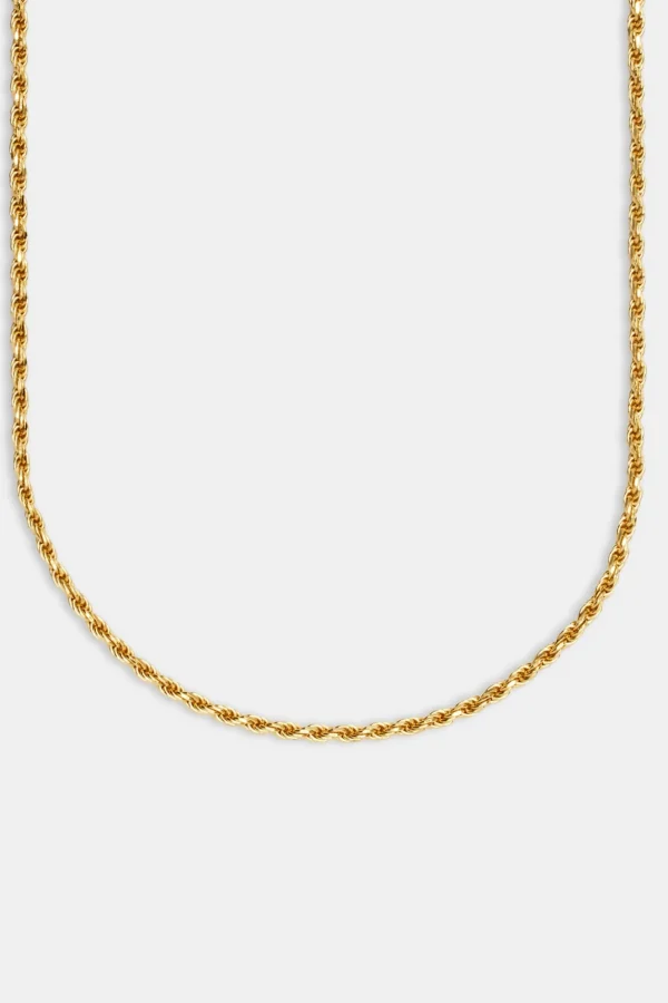 3mm Rope Chain - Gold