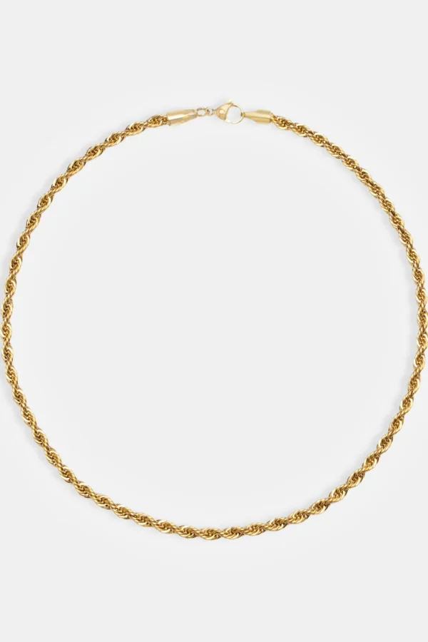 5mm Rope Chain - Gold