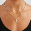 10mm Star Pendant Necklace - White