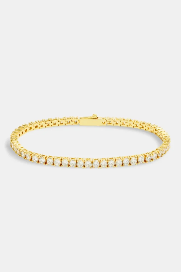 3mm Tennis Bracelet - Gold