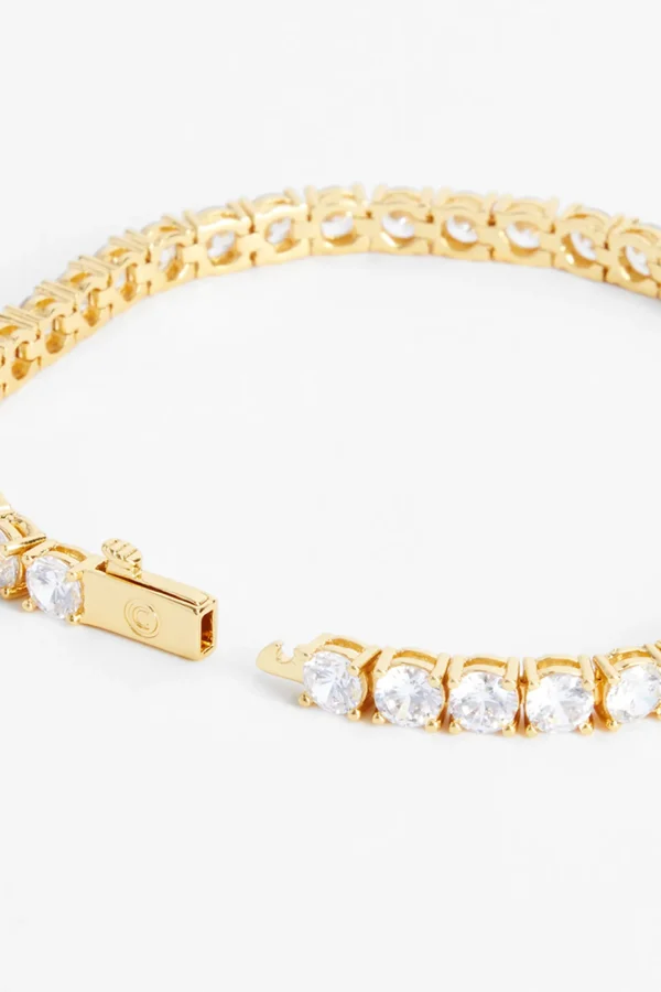 5mm Tennis Bracelet - Gold