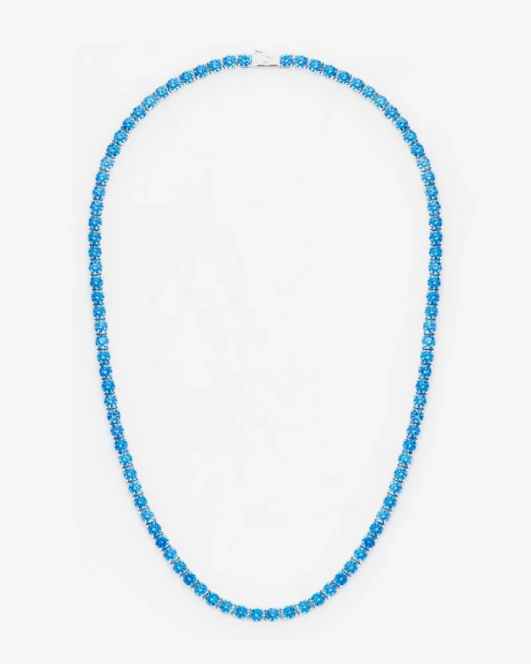 5mm Tennis Chain - Blue