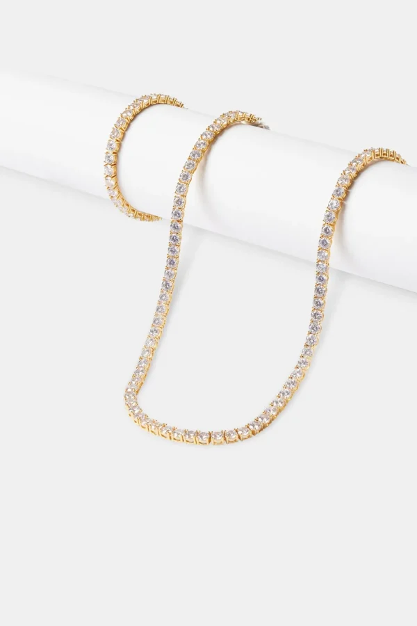 5mm Tennis Chain & Bracelet - Gold