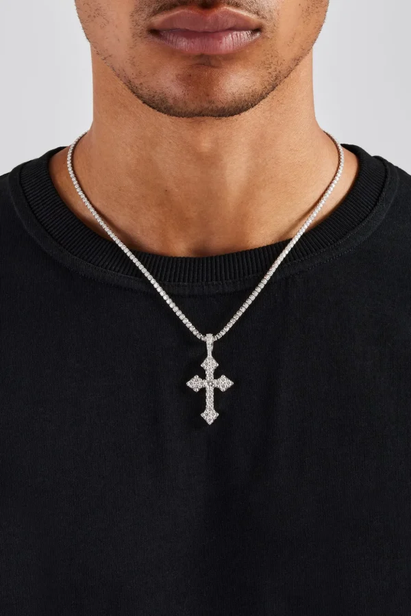 Moissanite Celtic Cross Pendant