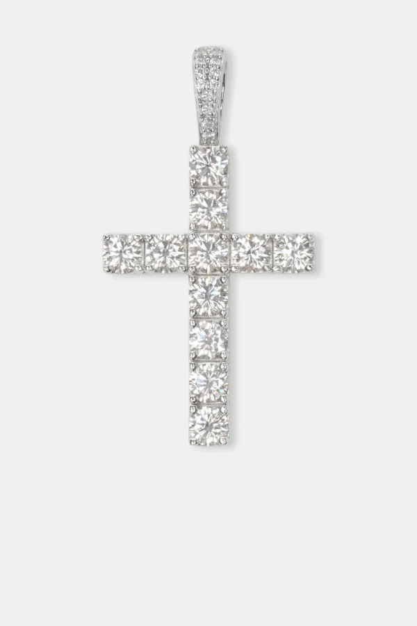 Moissanite Cross Pendant