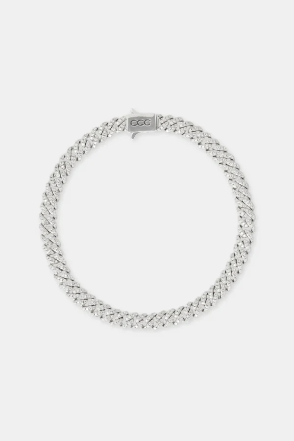 Moissanite Cuban Bracelet - 6mm