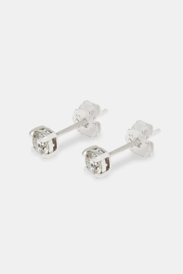 Moissanite 4mm 925 Stud Earrings