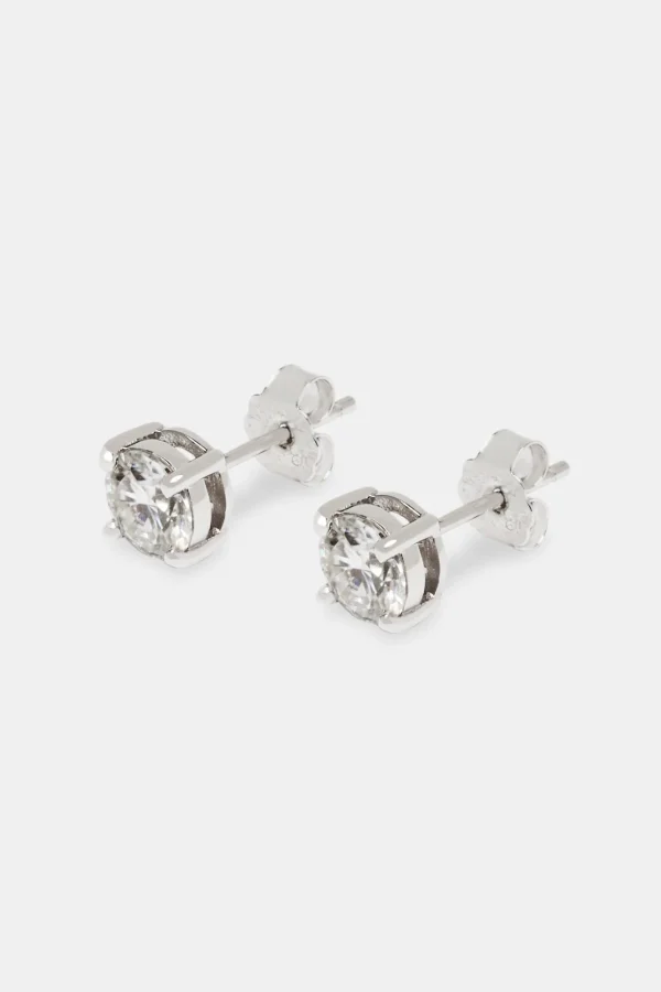 Moissanite 6mm 925 Stud Earrings