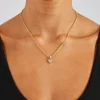 Mother Of Pearl Heart Necklace - 8mm