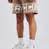 Moto Jersey Shorts - Washed Brown