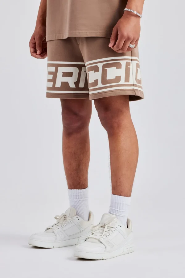 Moto Jersey Shorts - Washed Brown