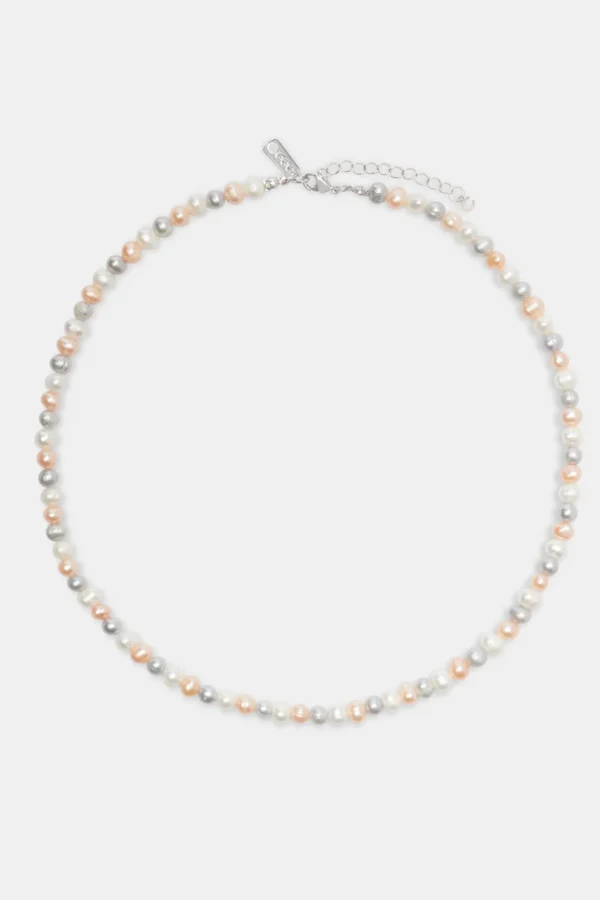 Multi Colour Freshwater Pearl Necklace - White