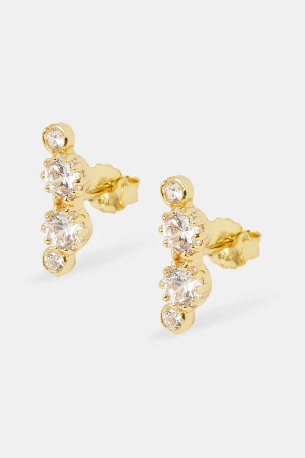 925 Multi CZ Stud Earrings