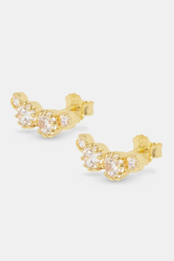 925 Multi CZ Stud Earrings