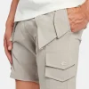 Nylon Cargo Shorts - Taupe