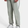 Nylon Panelled Track Joggers - Light Grey