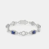 Opal & Blue Baguette Tennis Bracelet - 10mm