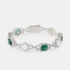 Opal & Green Baguette Tennis Bracelet - 10mm