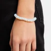 Opal Bead Bracelet - White