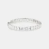 Oval & Baguette Stone Tennis Bracelet - 8mm