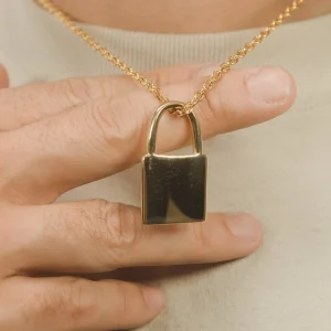 Padlock Pendant - Gold