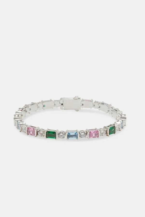 Pastel Baguette Tennis Bracelet - 5mm