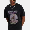 Pearl Pin Up Girl Oversized T-Shirt - Vintage Wash