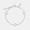 Pink Enamel Motif Rolo Link Bracelet - 10mm